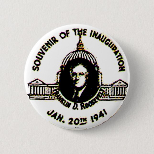 FDR-'41 Inauguration - Button (Front)
