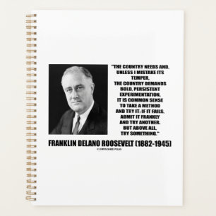FDR Country Needs Bold Persistent Experimentation Planner