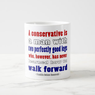 FDR Defines Conservatives Dark Large Coffee Mug