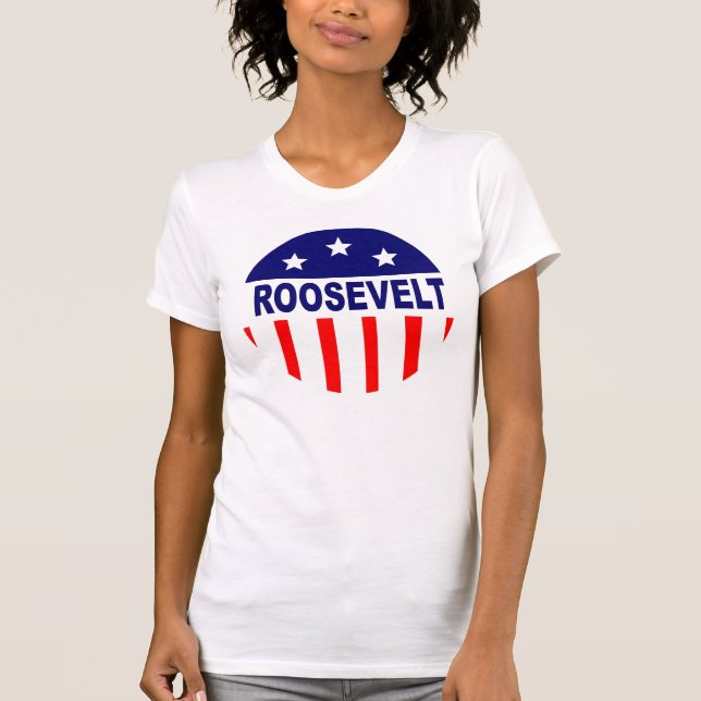 FDR Franklin D Roosevelt Vote For Change T-Shirt (Front)