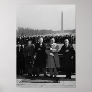 FDR Honouring Abraham Lincoln - 1940 Poster