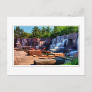 FDR Memorial Waterfall Postcard