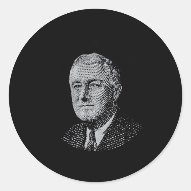 Fdr New Shirt Roosevelt New  Classic Round Sticker (Front)