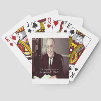 FDR & Nothing To Fear Quote Playing Cards