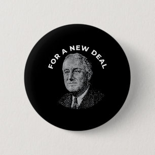 Fdr President Franklin Roosevelt New 6 Cm Round Badge