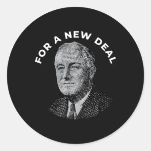Fdr President Franklin Roosevelt New  Classic Round Sticker