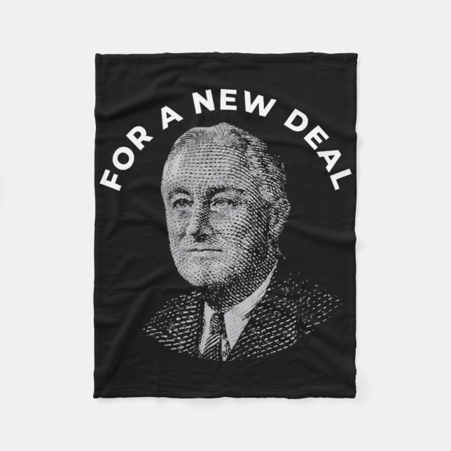Fdr President Franklin Roosevelt New  Fleece Blanket (Front)