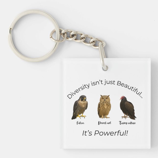 FDT Defending Diversity Bold Statement Key Ring (Front)