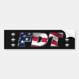 FDT Eff Donald Trump Anti-Trump Bumper Sticker