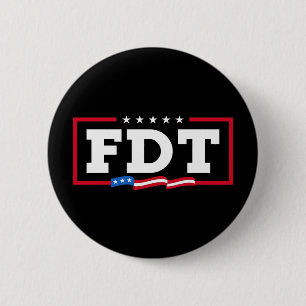 FDT Funny Anti-Trump No-Trump 6 Cm Round Badge