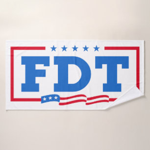 FDT Funny Anti-Trump No-Trump  Bath Towel