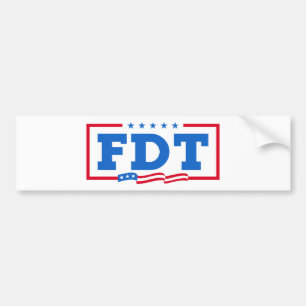 FDT Funny Anti-Trump No-Trump Bumper Sticker