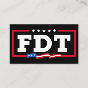 FDT Funny Anti-Trump No-Trump  Business Card
