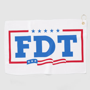 FDT Funny Anti-Trump No-Trump Golf Towel