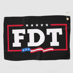 FDT Funny Anti-Trump No-Trump  Golf Towel