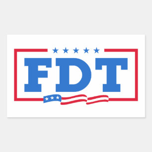 FDT Funny Anti-Trump No-Trump Rectangular Sticker