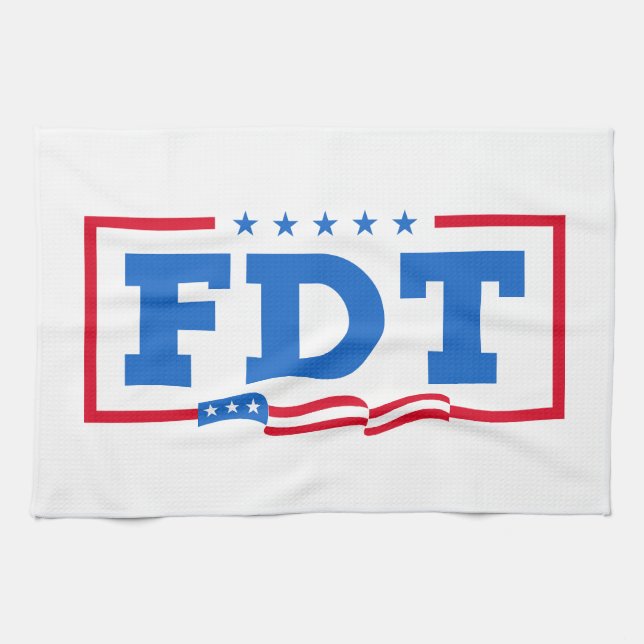 FDT Funny Anti-Trump No-Trump  Tea Towel (Horizontal)