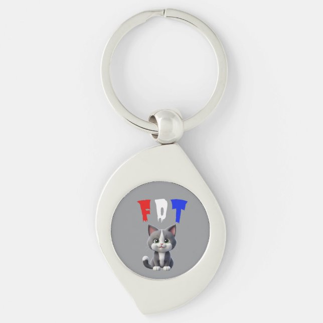 FDT Little Kitty Key Ring (Front)