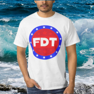 FDT Red, White & Blue Bold Statement Shirt