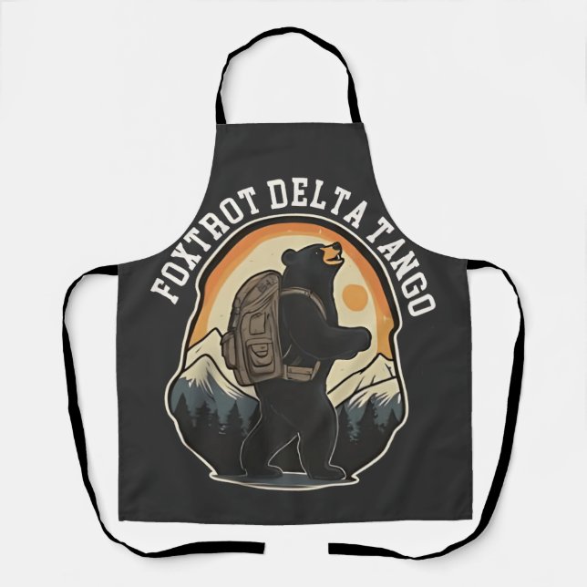 FDT Resist Bear Foxtrot Delta Tango Apron (Front)