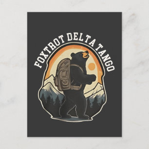 FDT Resist Bear Foxtrot Delta Tango Holiday Postcard