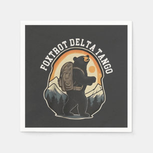 FDT Resist Bear Foxtrot Delta Tango Napkin