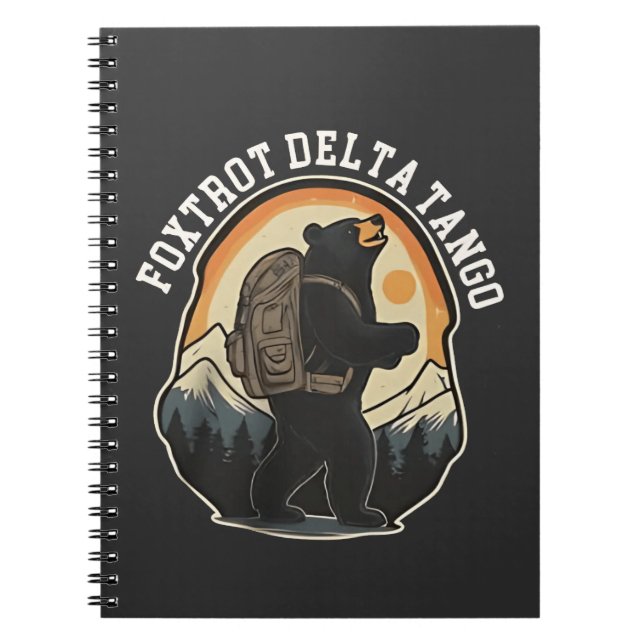 FDT Resist Bear Foxtrot Delta Tango Notebook (Front)