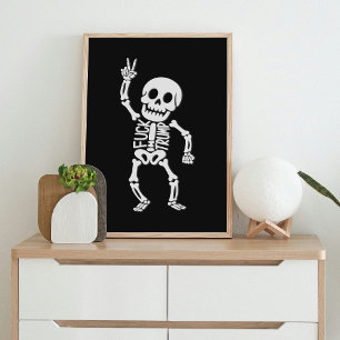 FDT Trump Funny Anti Trump Skeleton Poster