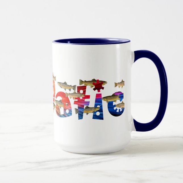 FeΩΩatic Brown Trout Coffee Mug (Right)
