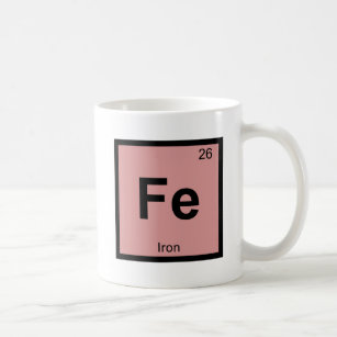 Fe - Iron Chemistry Periodic Table Symbol Element Coffee Mug