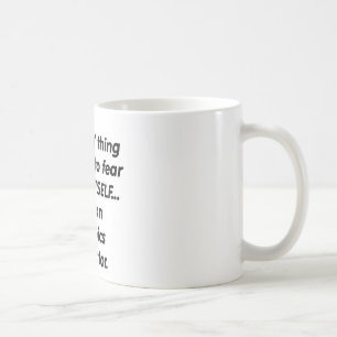 fear aerobics instructor coffee mug