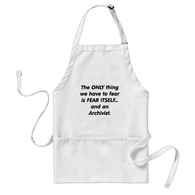 fear archivist standard apron (Front)