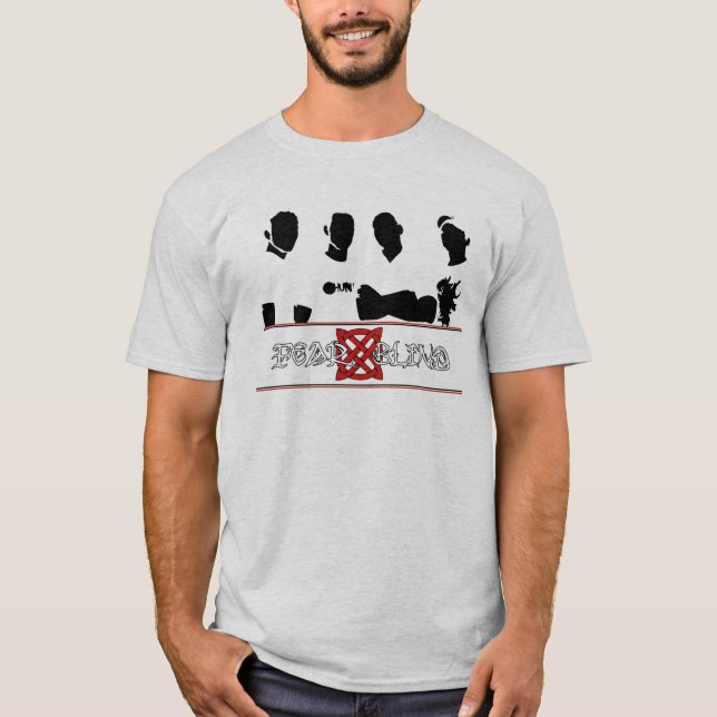 Fear Blind - White w/Silhouette T-Shirt (Front)