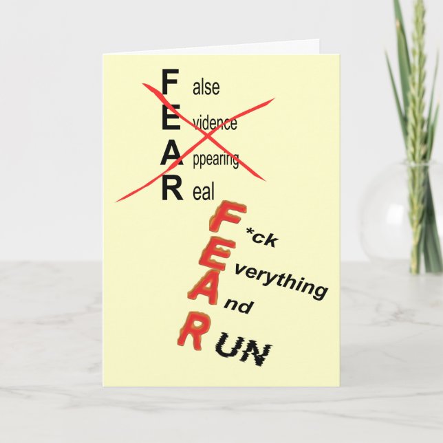 FEAR CARD (Front)