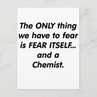 Fear chemist postcard