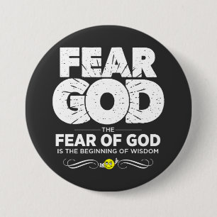 Fear God 7.5 Cm Round Badge