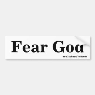 Fear God Bumper Sticker