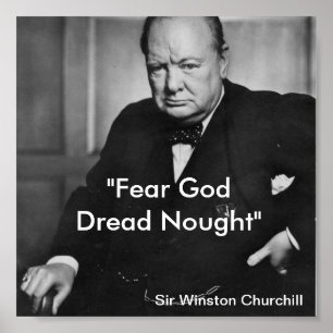 Fear God, Dred Nought - churchill poster