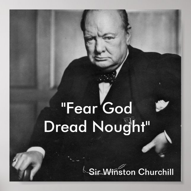 Fear God, Dred Nought - churchill poster (Front)