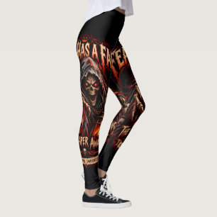 Fear Has A Face Grim Reaper Halloween Leggings