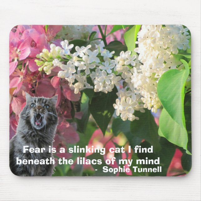 Fear is a slinking cat - S. Tunnell Mouse Mat (Front)