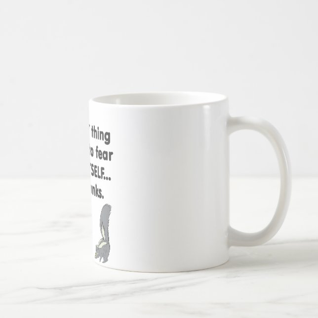 Fear Itself Skunks Coffee Mug (Right)
