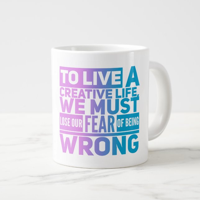 Fear. - Jumbo Mug (Front Right)