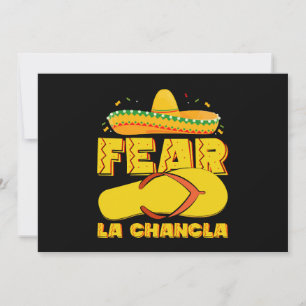 Fear La Chancla Funny Mexican Cinco De Mayo Invitation