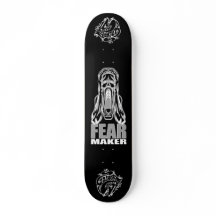 "FEAR MAKER – Horror Scream Skull Skateboard Deck"