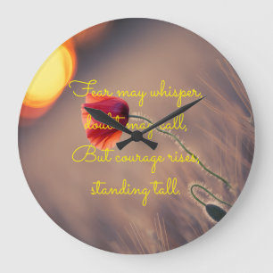 Fear Motivation Wall Clock