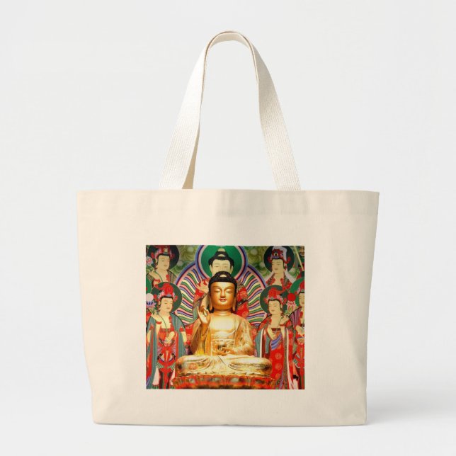 fear no evil large tote bag (Front)