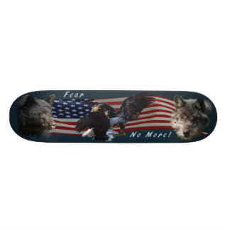 "Fear No More" Eagle, Bear, Wolf  Skate Board