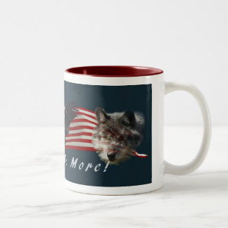 "Fear No More" Eagle, Wolf, Bear & US Flag Mug