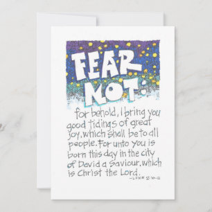 FEAR NOT CARD